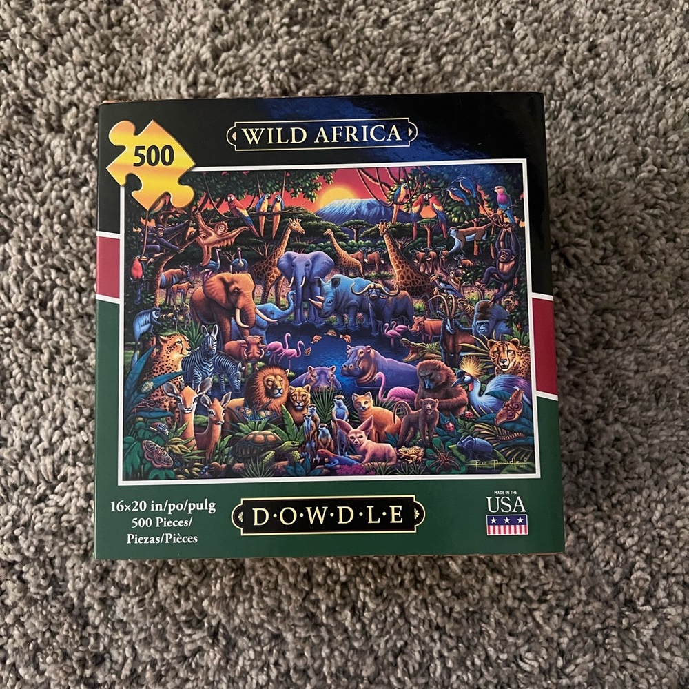 Dowdle Wild Africa 500-Piece Puzzle